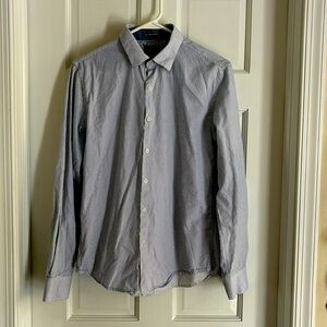 Denim and Flower, button down collar, dress shirt, slim fit, size Small